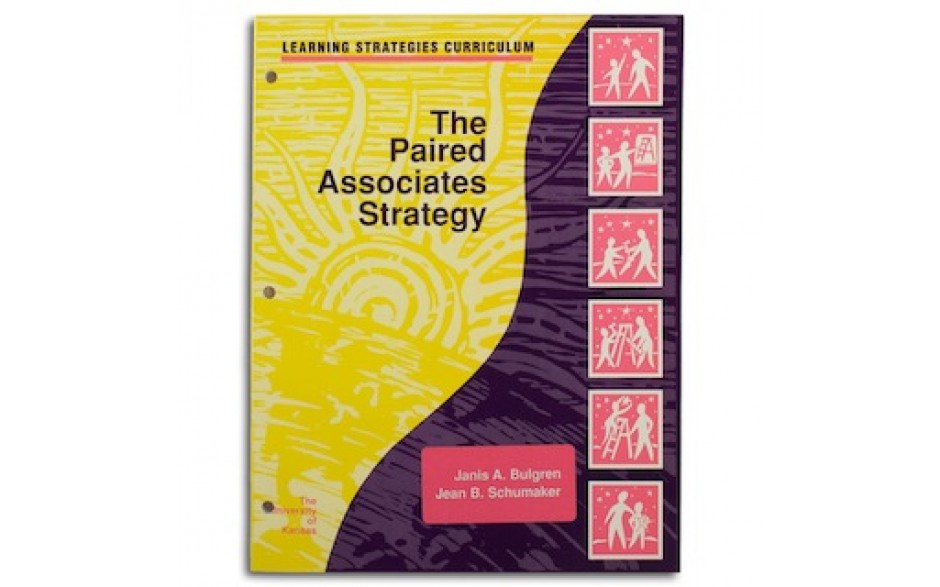THE PAIRED ASSOCIATES STRATEGY  (Janis A. Bulgren, Jean B. Schumaker) (Softcover)